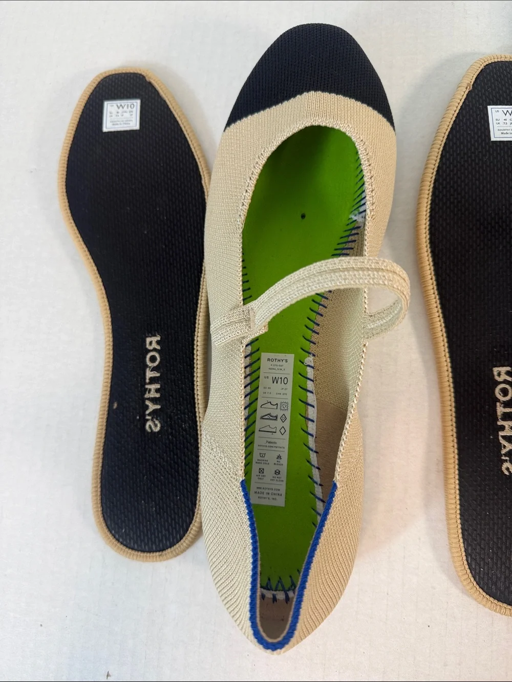 Rothy’s The Square Mary Jane Flats size 10